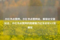 小红书点赞网，小红书点赞网址，解锁社交新玩法，小红书点赞网的隐藏魅力亿乐社区SUP货源站