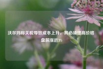 沃尔玛称关税导致成本上升，其必须提高价格 盘前涨近3%