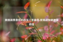 美国消费者信心跌至三年最低 贸易战加剧通胀担忧