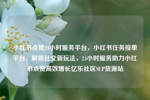 小红书点赞24小时服务平台，小红书任务接单平台，解锁社交新玩法，24小时服务助力小红书点赞高效增长亿乐社区SUP货源站  第1张
